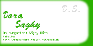 dora saghy business card
